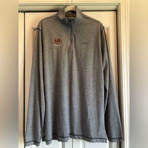 Orvis Trout Bum, M, 1/4 zip long sleeve shirt with Buffalo Creek Ranch, Colorado
